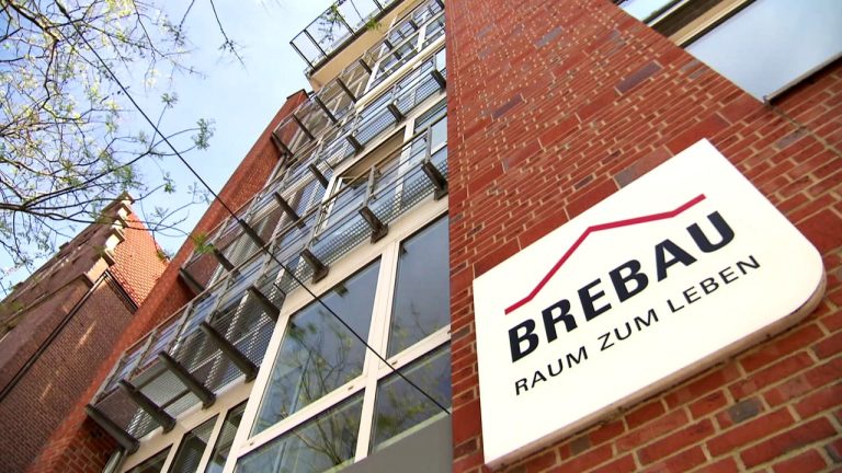 Dunkle Stadtarchitektur fuer Brebau